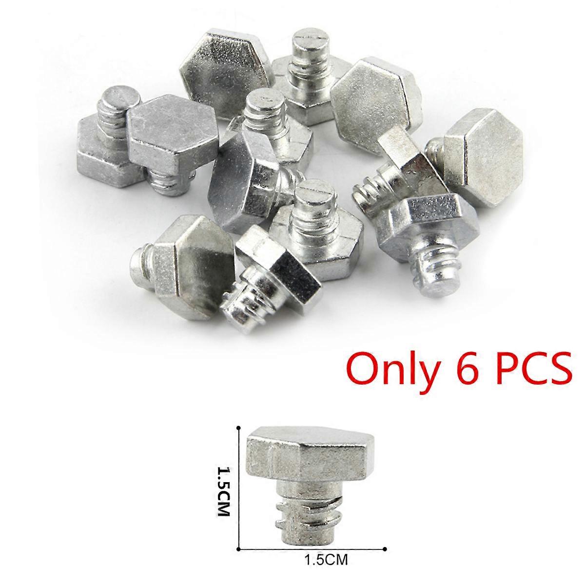 6 Pieces Performance Tip Pack Parts Kits Replacement Part Enhance Spin Track Spinning Tops Screw Kit Metal Face Bolts