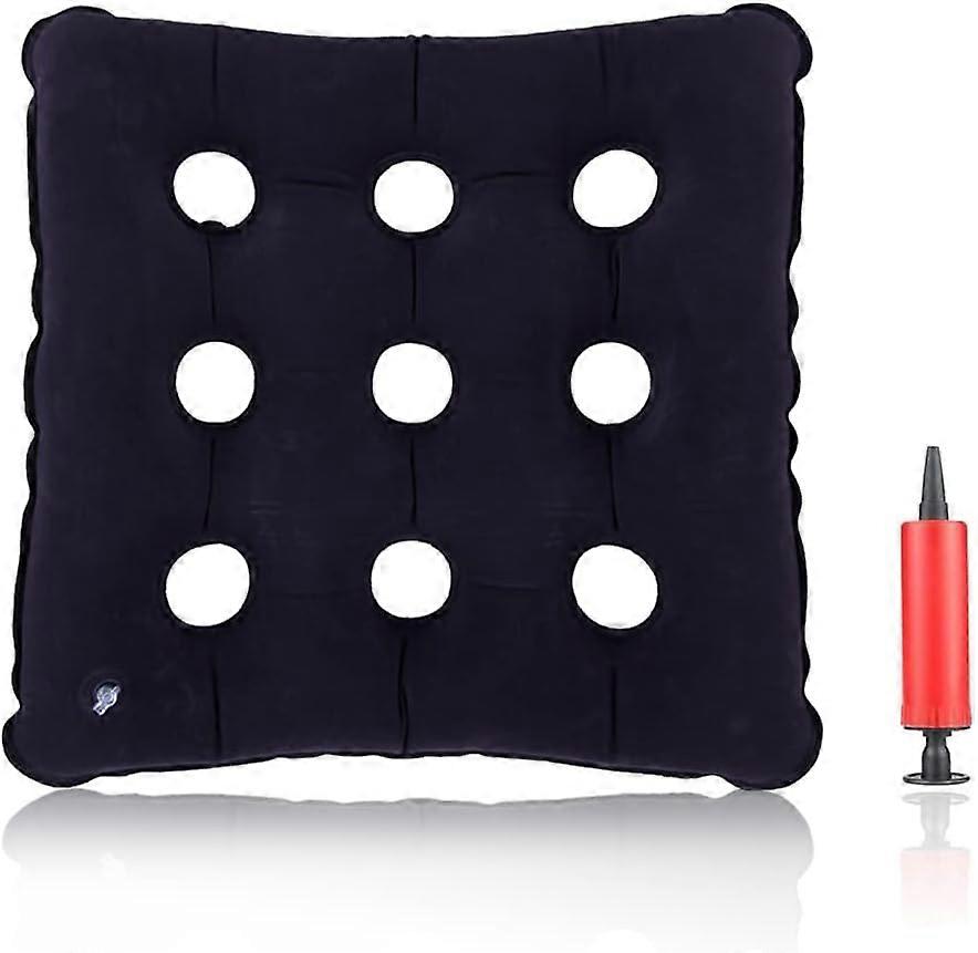 Inflatable Ring Cushion, Inflatable Seat Cushion, Inflatable Round Cushion, Hemorrhoids Cushion, Donut Cushion (9 Holes)