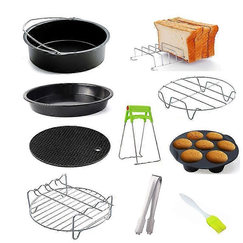 Air Fryer Accessory Kit 6" Basket Rack For 10 Piece Kit