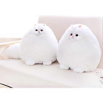 Plüschtier Katze 30 Cm – Weich, Kuschelig, Weiß, Geschenk Für Kinder & Erwachsene