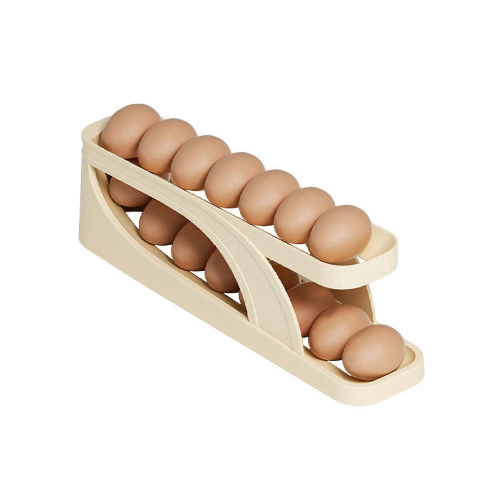 Automatic Scrolling Egg Rack Holder Storage Box Container Refrigerator
