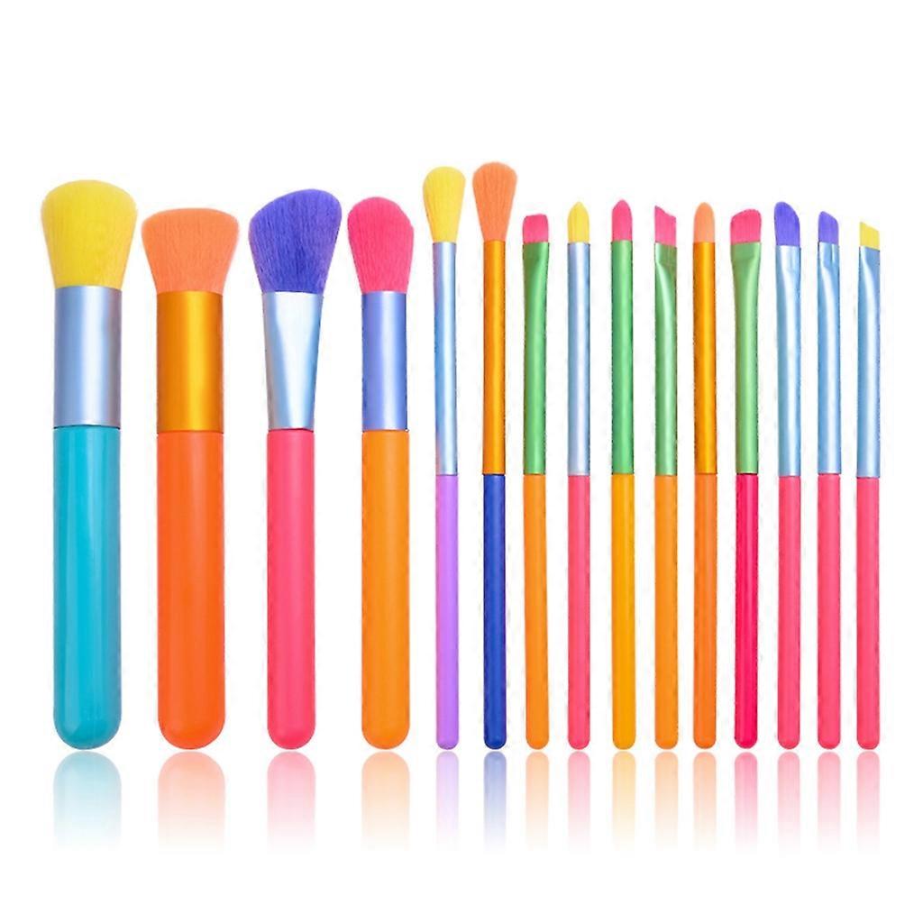 Colorful Makeup Brushes Pofessional Makeup Brush Set 10/15pcs Make Up Tool Set