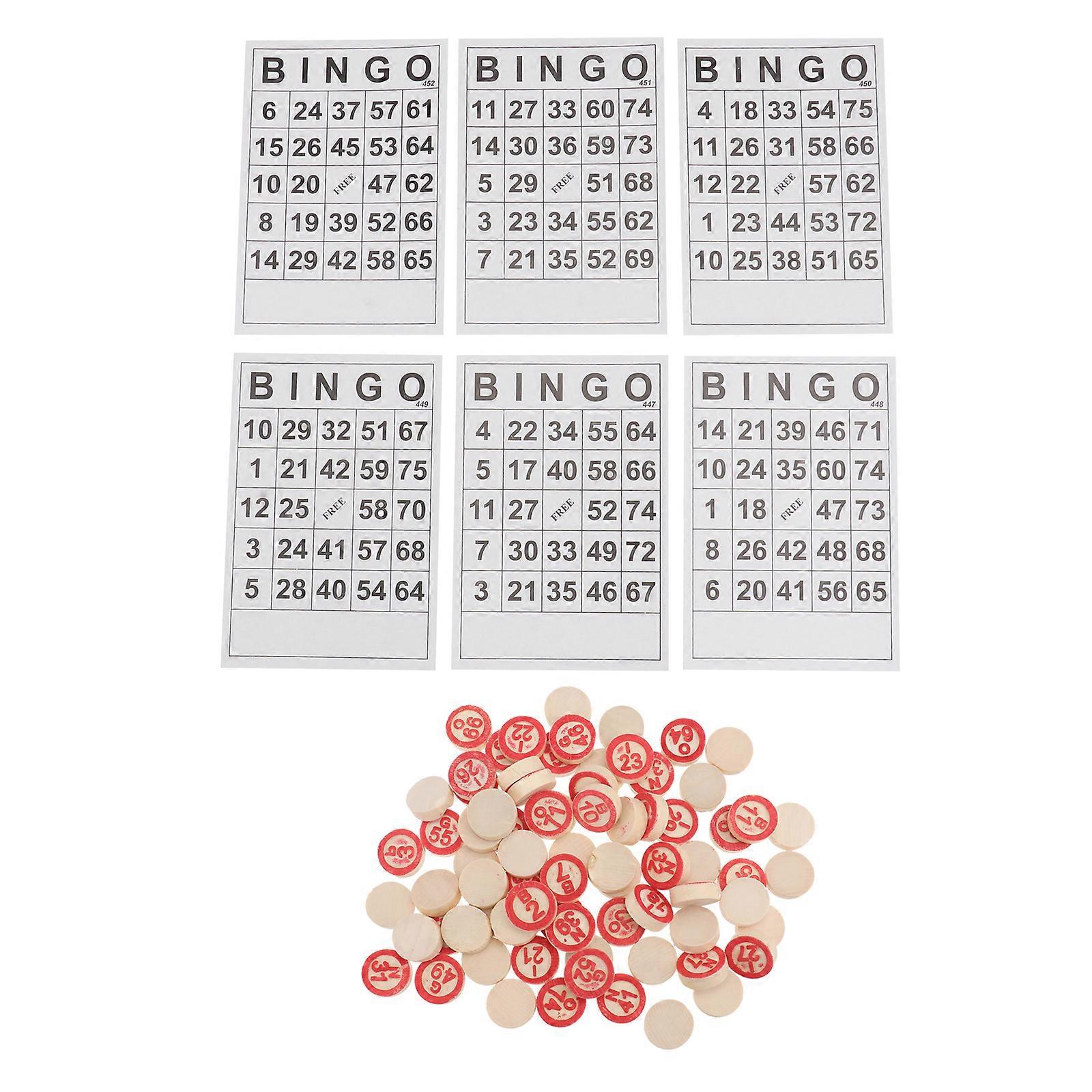 1 Set Russian Bingo Game Chess Interesting Bingo Chess Game Toy Bingo Chess Toy