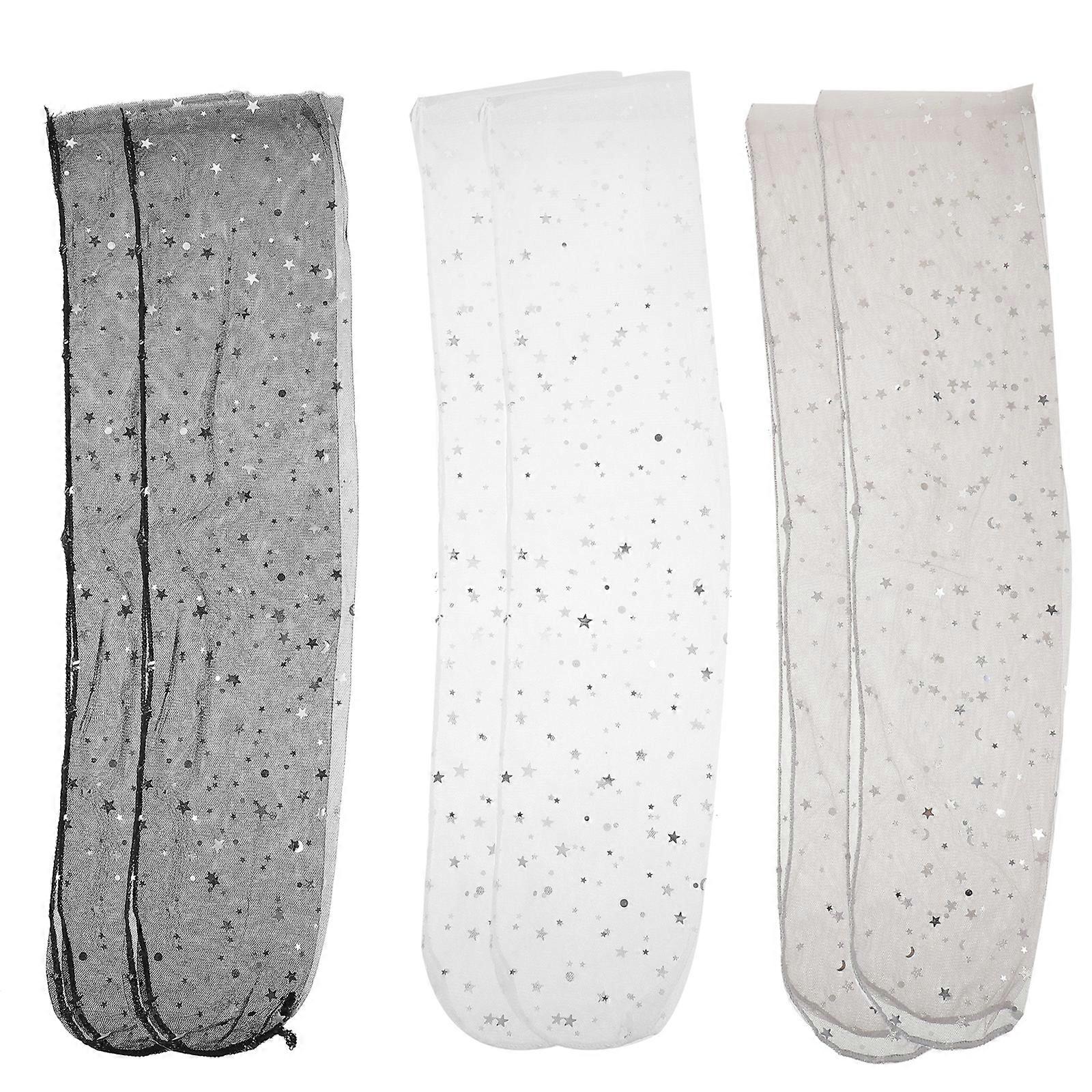 3 Pairs Lace Loose Socks Japanese Style Mesh Sock Lace Ankle Socks For Student Girl