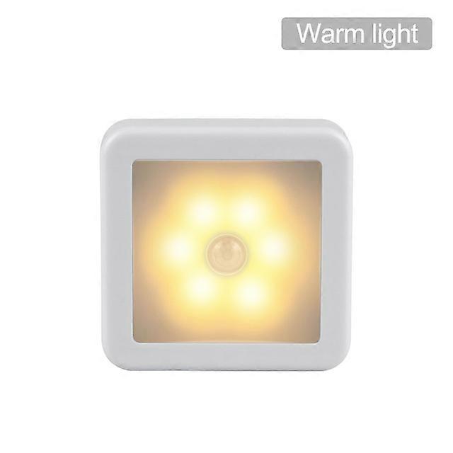 Nouvelle veilleuse à capteur de mouvement intelligent LED lampe de chevet WC à piles pour salle de couloir salle de bain DA