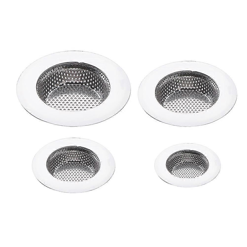 4 Pcs Sink Filter Strainer Bathroom Filter Net Metal Floor Drainer Nd Filter Kitchen Sink Drain