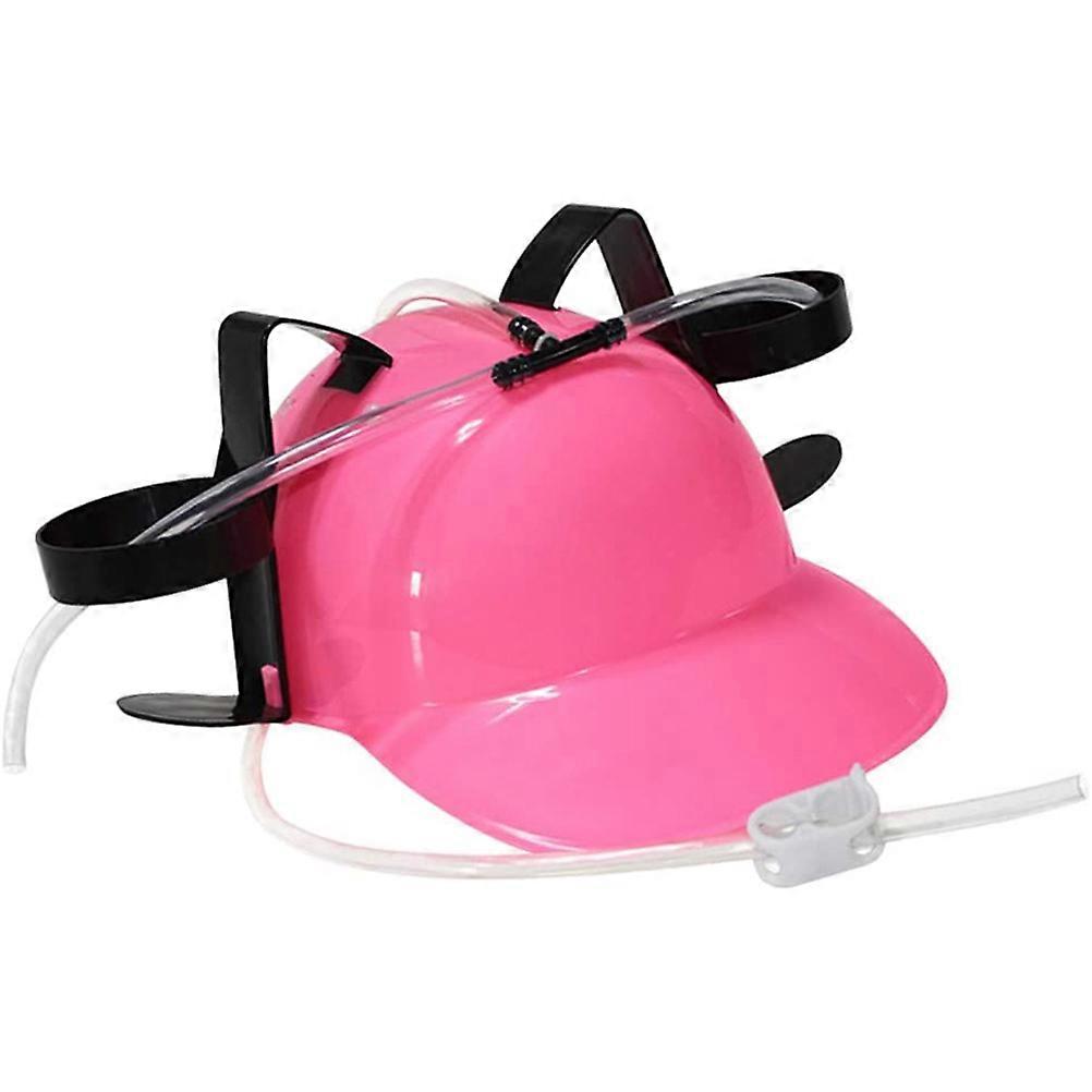 Drinking Helmet Party Hat Can Holder Drinker Hat with Straw Beer and Soda Drinking Helmet