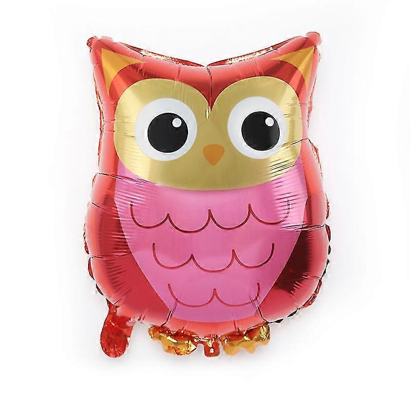 Folienballon Waldeule, Höhe-54cm2pcsred