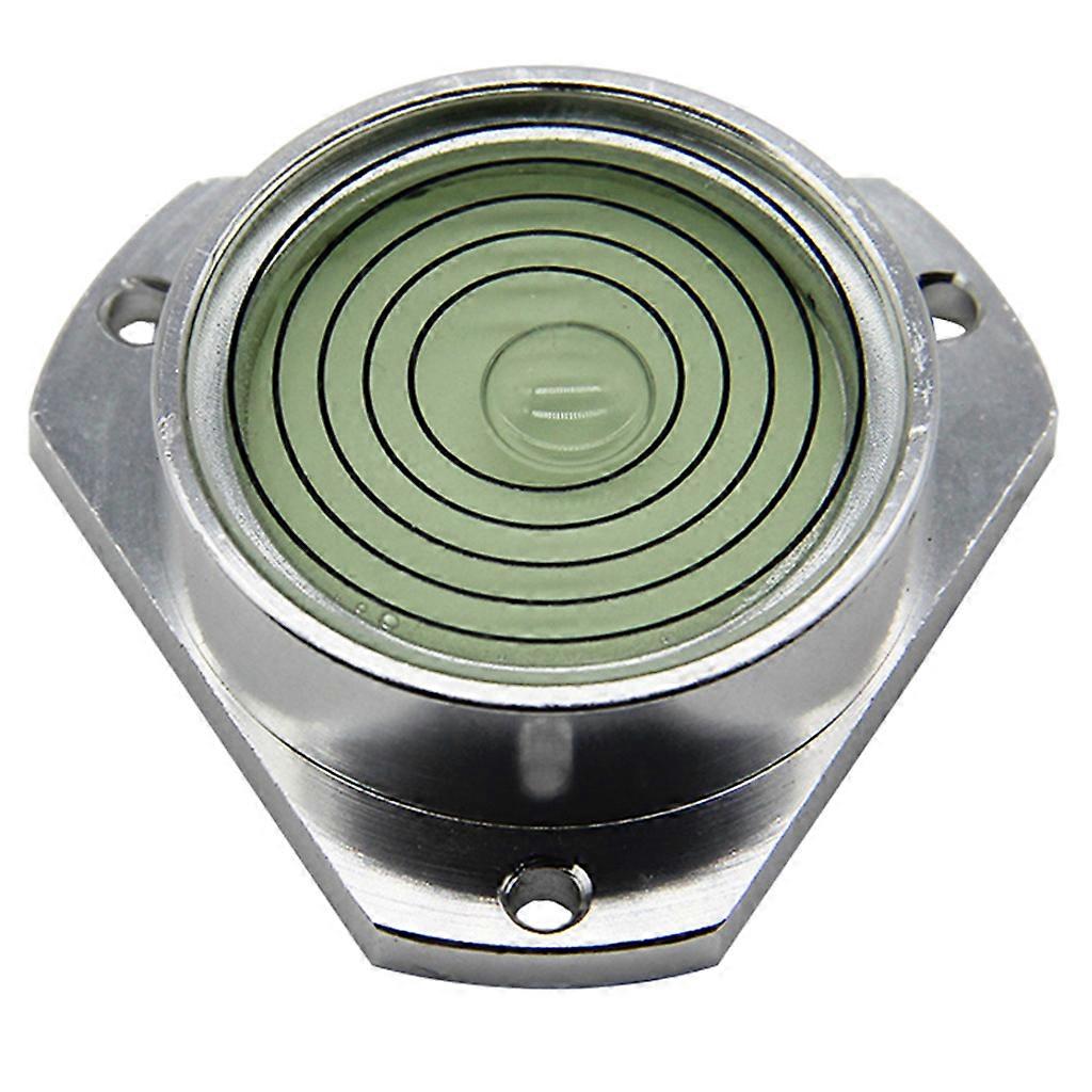 Aluminium Housing Surface Mounted Circular Spirit Level Bubble High Accuracy