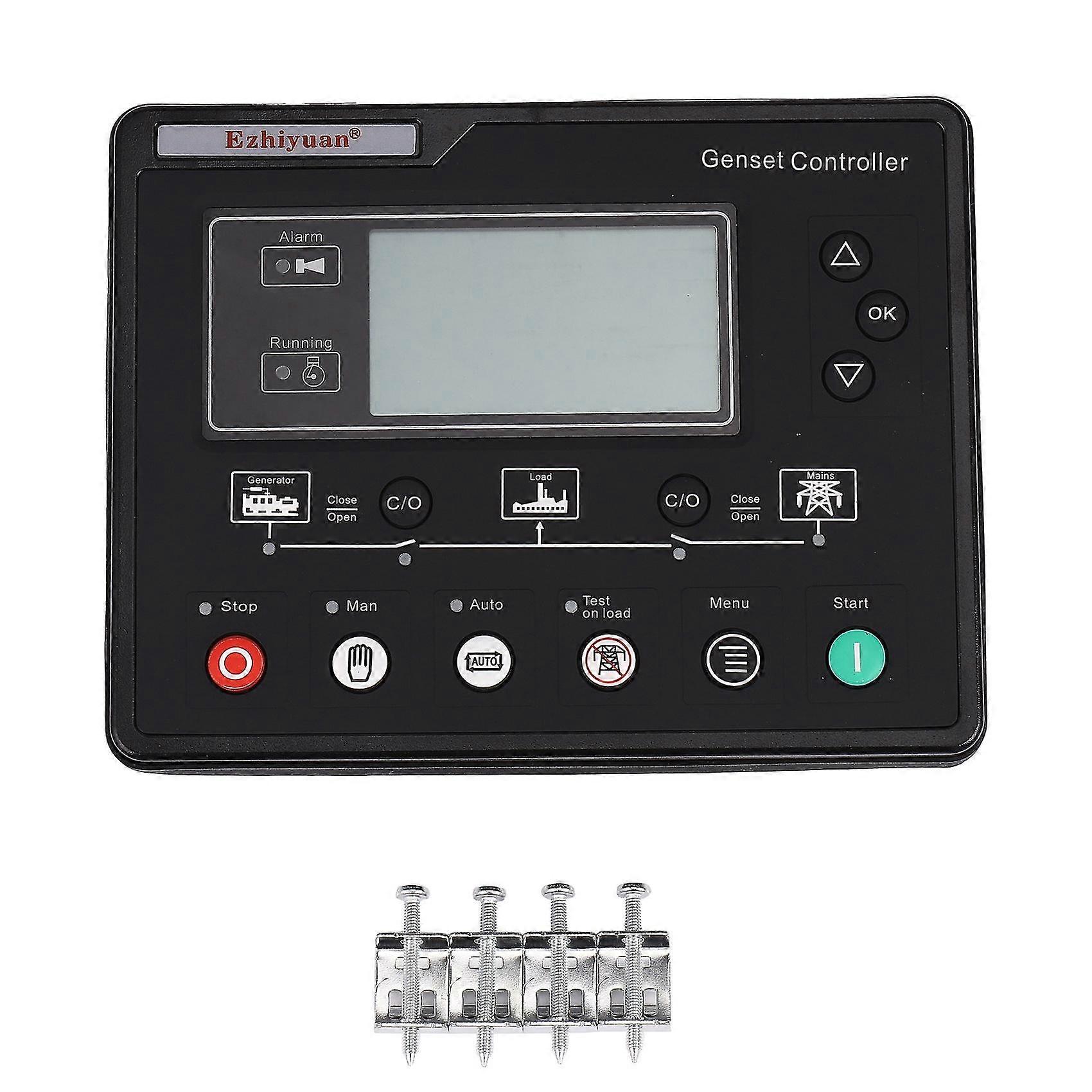 Sl6120u Generator Set Controller Lcd Automatic Start Genset Control Box Terminal Charge Panel Alter