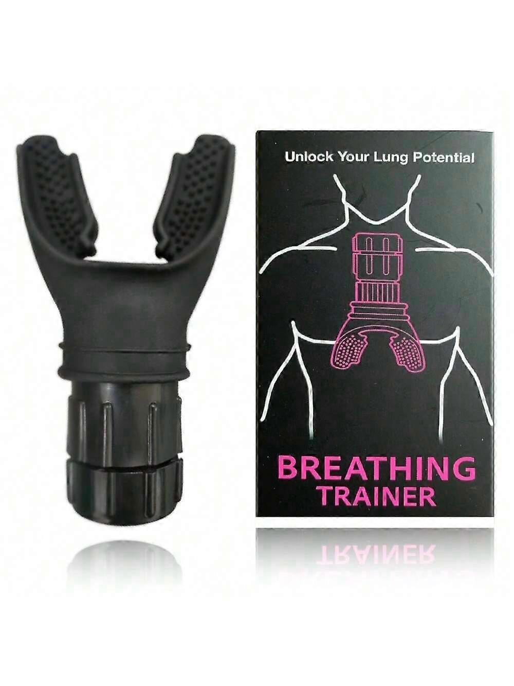 1pc Ultimate Breathing Trainer - 呼吸強度を高めるためのカスタマイズ可能な抵抗、自宅でのプロフェッショナルなフィットネスワークアウト