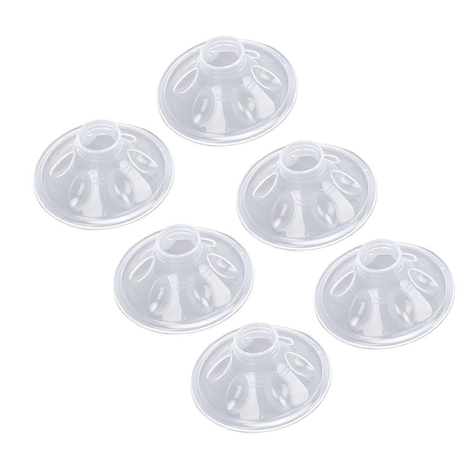 6pcs 24mm Silicone Flange Cushions Insert Compatible Breastpump Parts Flange Insert Replacement 