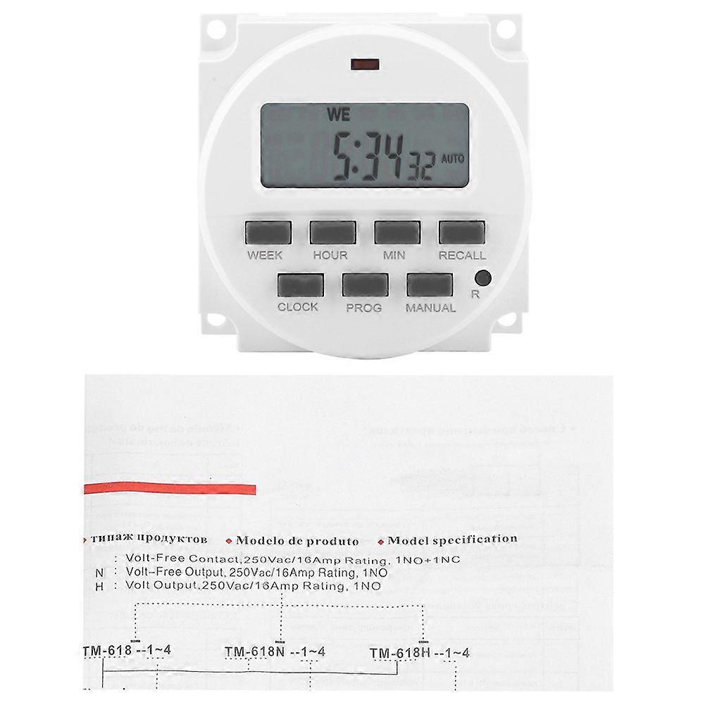 Digital Electric Durable Programmable Smart Control Switch Timer(110V)
