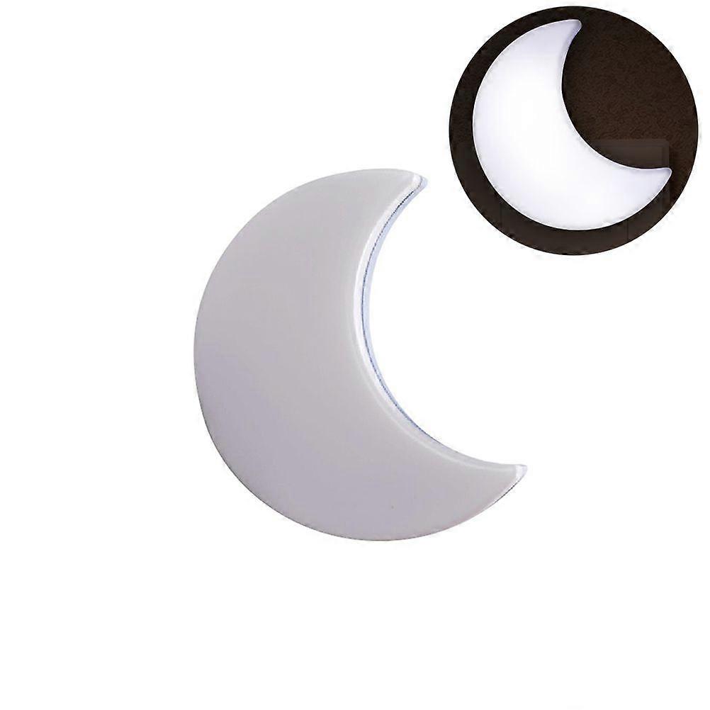 2Pcs Light Sensor Control Moon Shape LED Night Lights Children Bedroom Bedside Lamp Night Lights