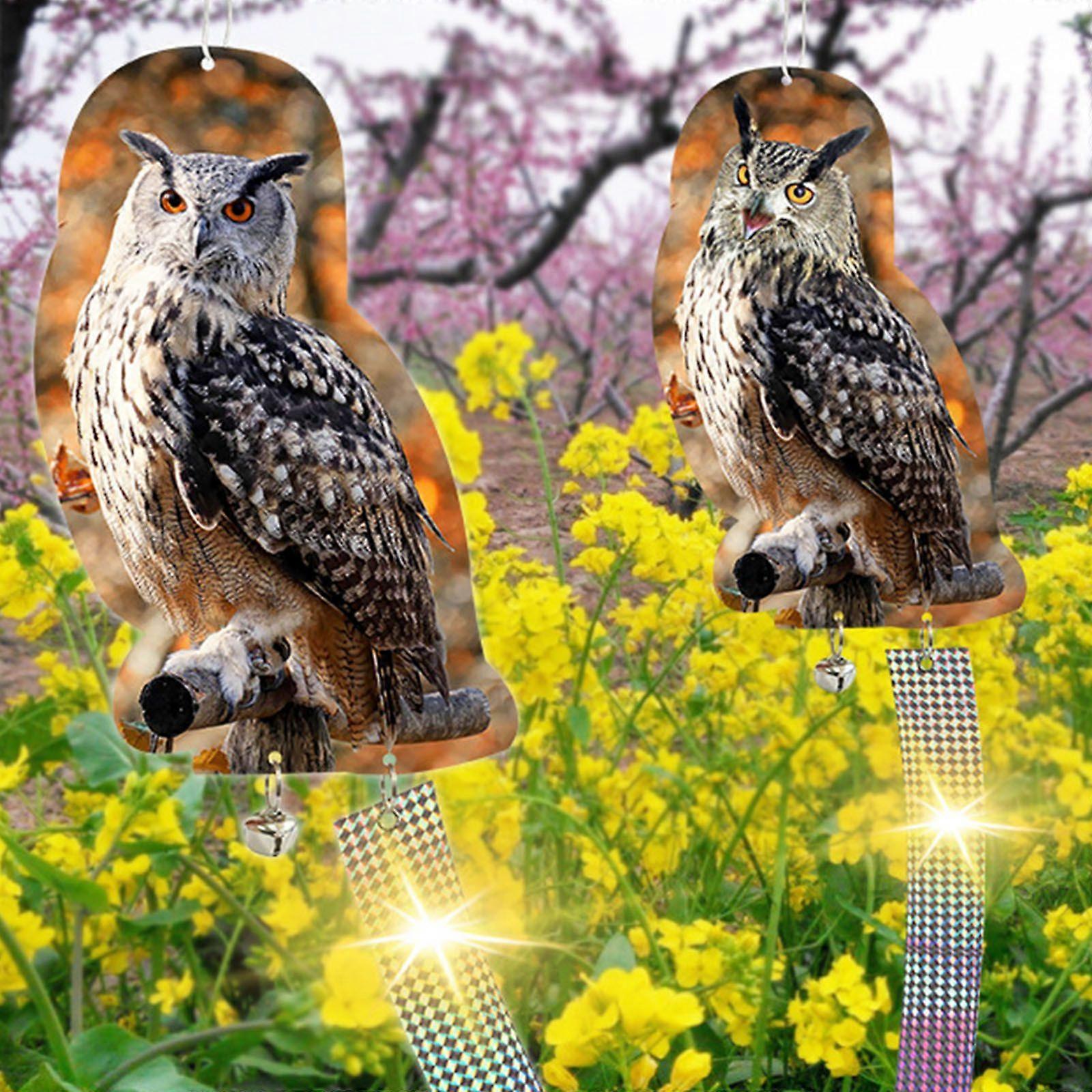 2D Owl Bird Repellent Tool, Owl Bird Protector for farms, gardens