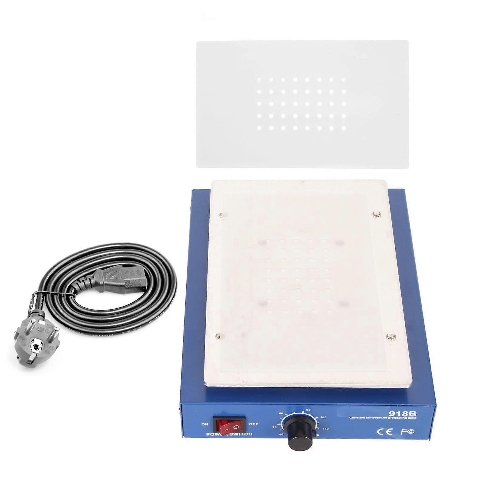 Lodning Kogeplade 450W aluminiumslegering LED mikrocomputer elektrisk forvarmning Loddestation Omarbejdning Varmeplade til reparation DIY Laboratorium EU Plug 200