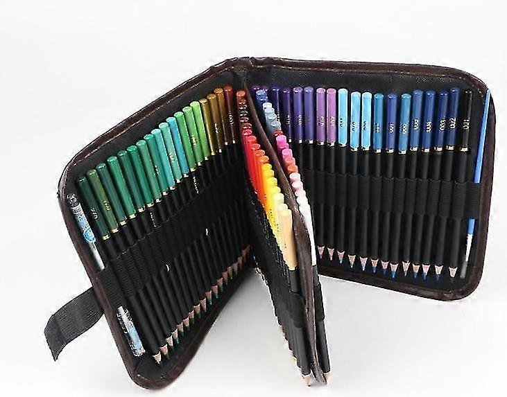 Professional Colored Pencils Set Of 72 Color Pencils With Zipper Case, Luminance Map Pencils By Numbers With Premium Soft Core Compatible With Adult A