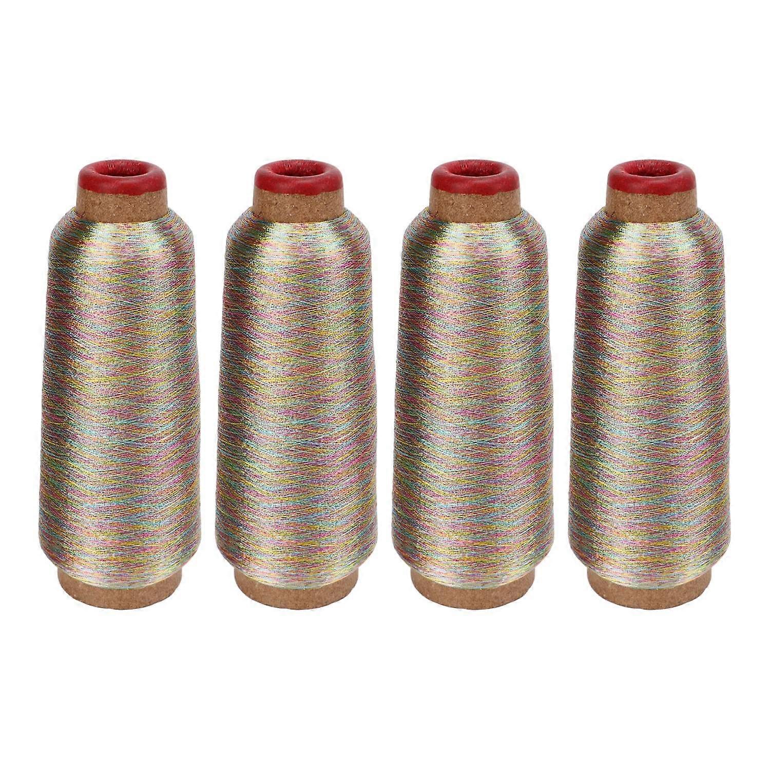 4Pcs ράψιμο νήμα ζωηρόχρωμο 3000 φιλικό προς το δέρμα νήμα γιάρδων για τη ραφή χειροτεχνίας ραπτομηχανών