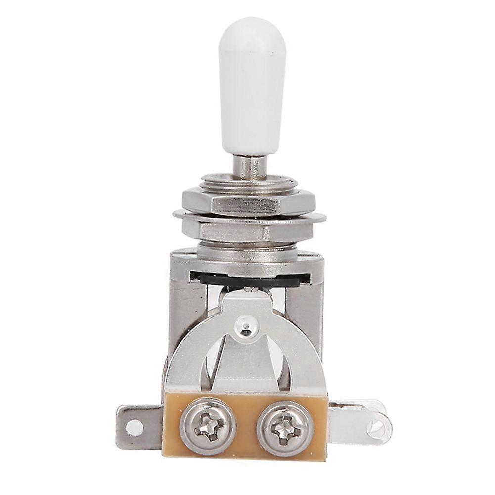 3 Way Guitar Toggle Switch Guitar Pickup Selector Part for Guitar Learner Player(White)