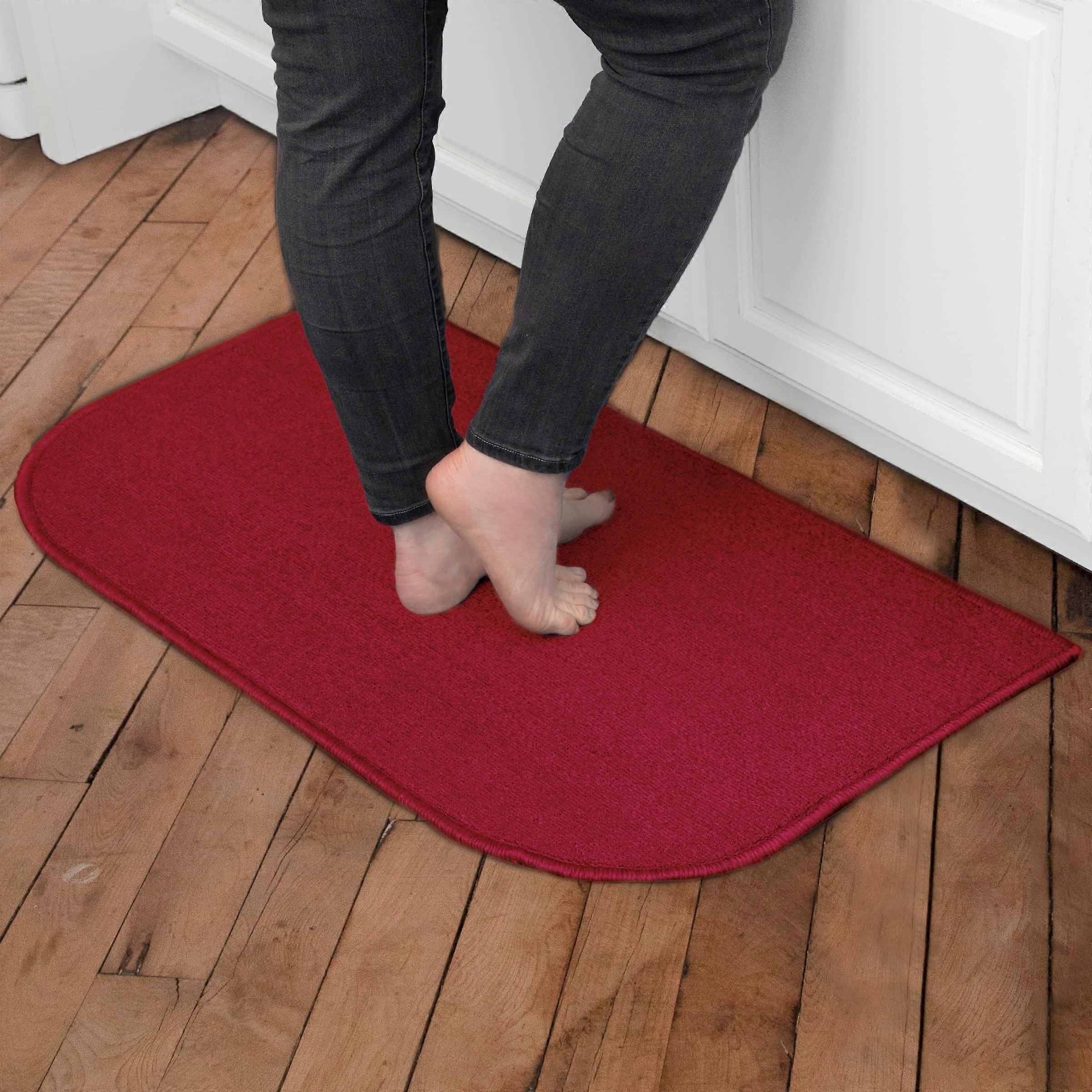 Solid Non-Slip Machine Washable Accent Rug for Kitchen 18" x 30"