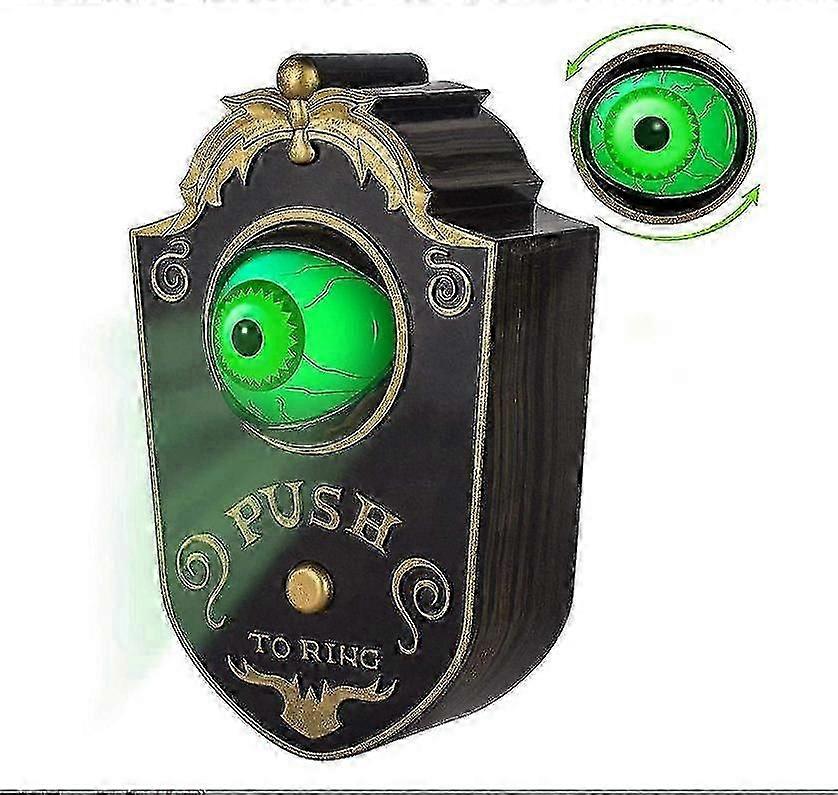 Haunted Doorbell Animated Eyeball Halloween Decor