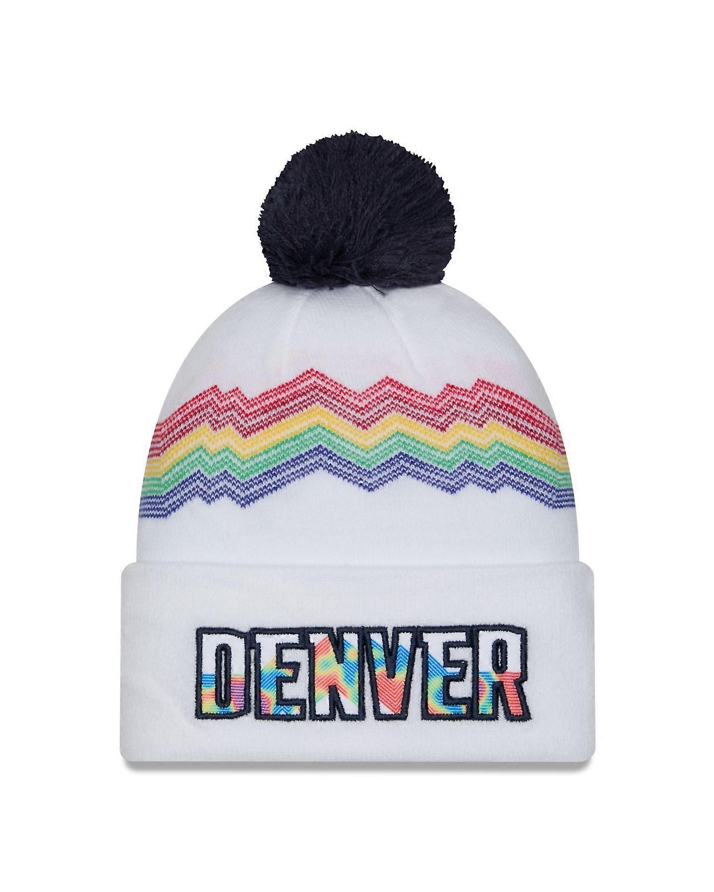 Denver Nuggets Knitted New Era Bobble Cuff Beanie