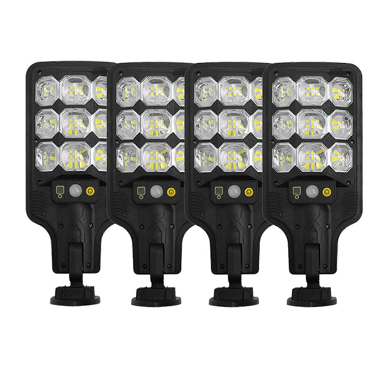 Super Bright Solar Street Light PIR Motion Sensor Lights Outdoor Courtyard Light Solar Powered Security Light Auto On/Off with Remote Control IP65 Wat