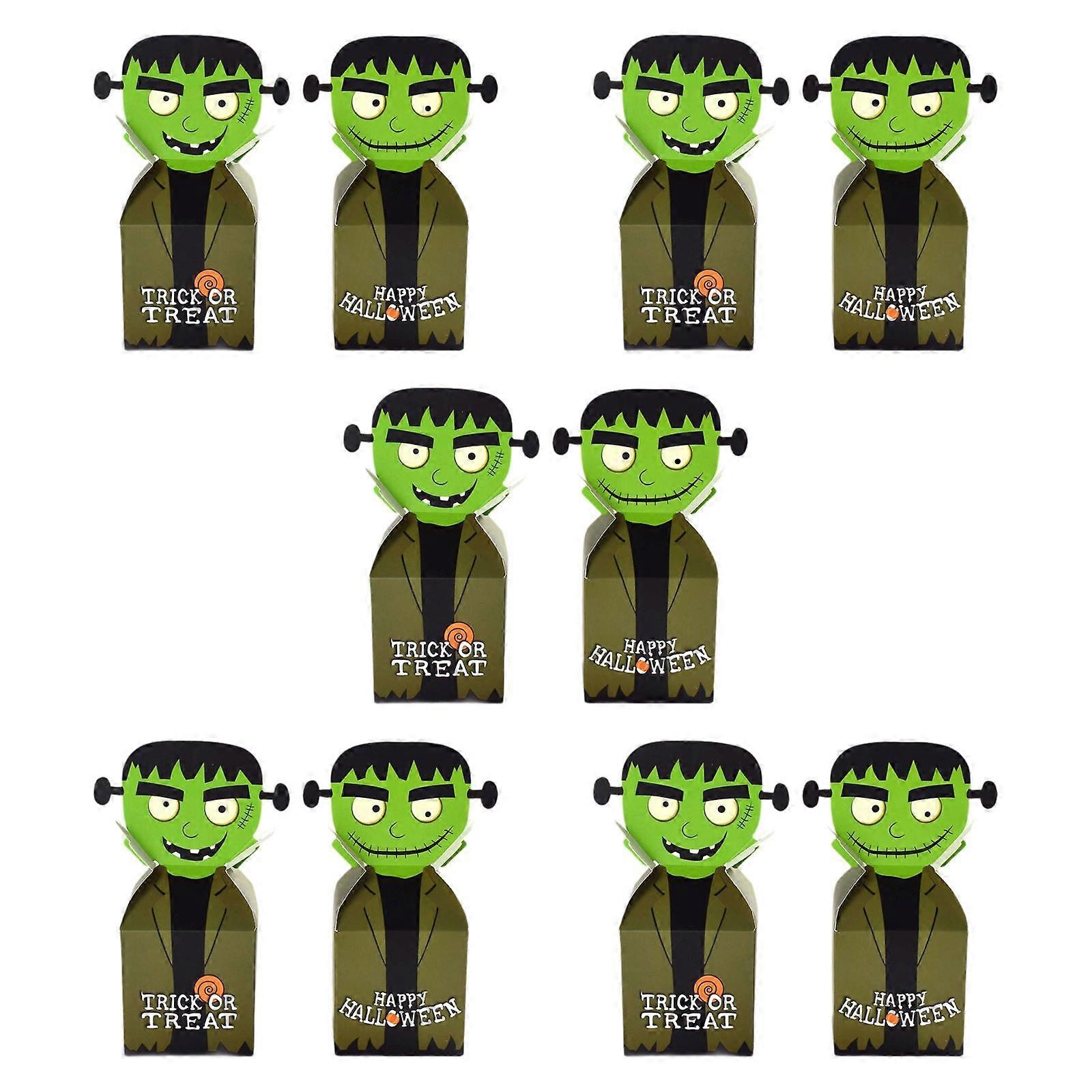 10 Pieces Halloween Candy Boxes Gift Boxes Decorative Candy Packaging Boxes
