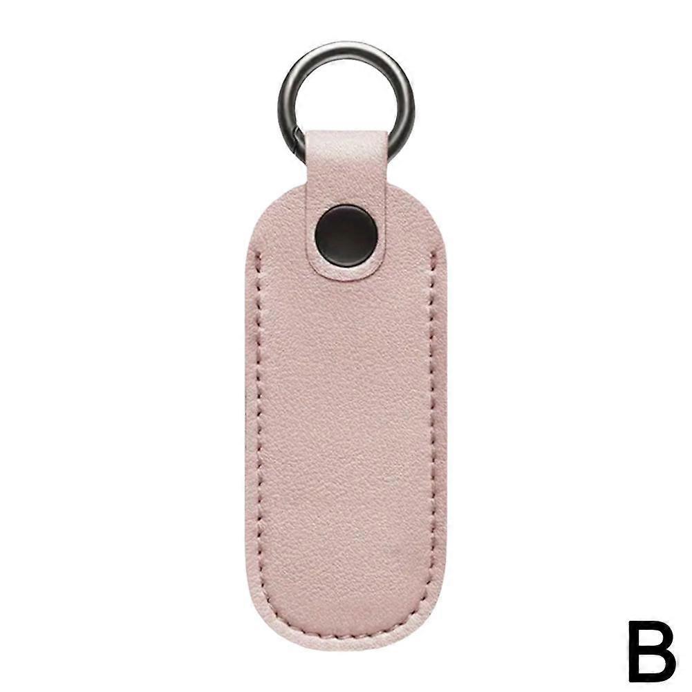 Leather U Disk Protective Cover USB Memory Stick Storage Bag Portable KeyRing