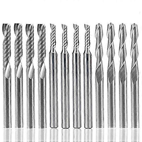 Clean Edges and Smooth Surface Finish, Hard Plastics Cutting Tools with Up-Cut Spiral Design for Enhanced Precision