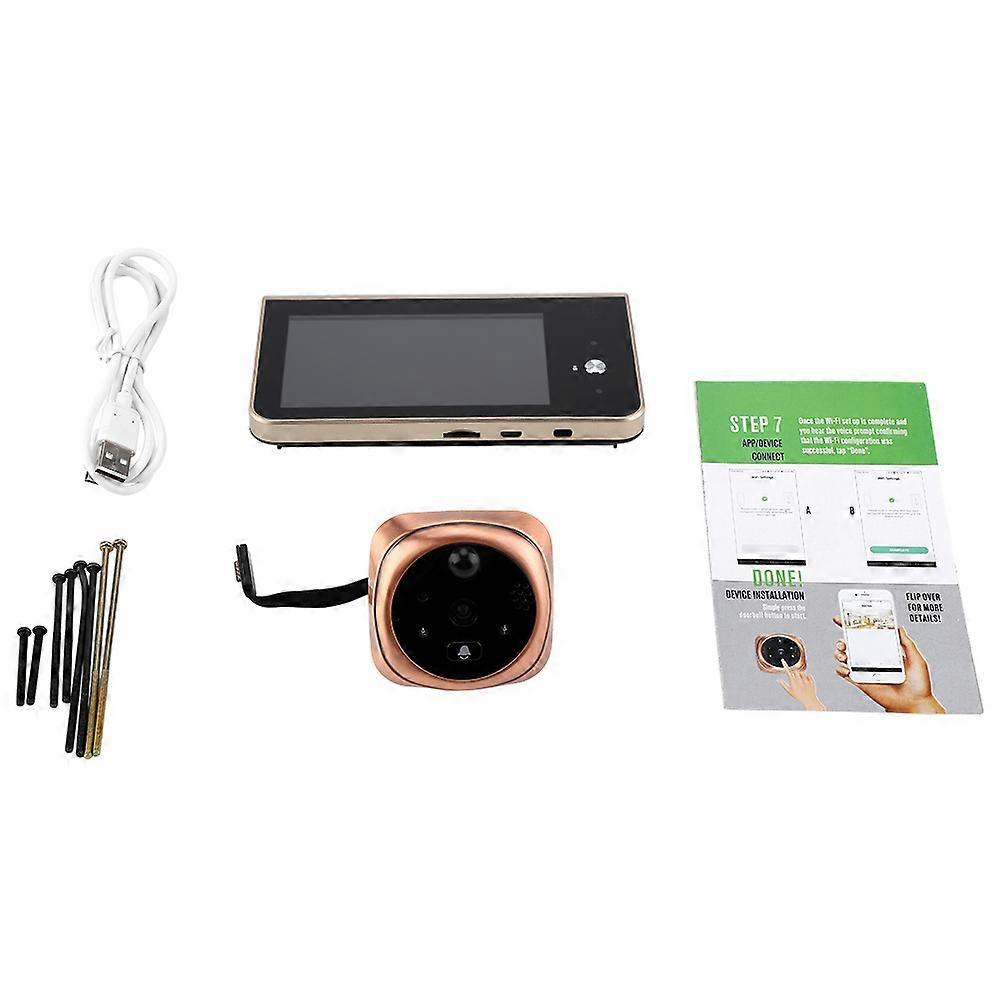 4.3 Inch WiFi Door Mirror Doorbell Video Intercom Phone HD Monitor Motion Detection