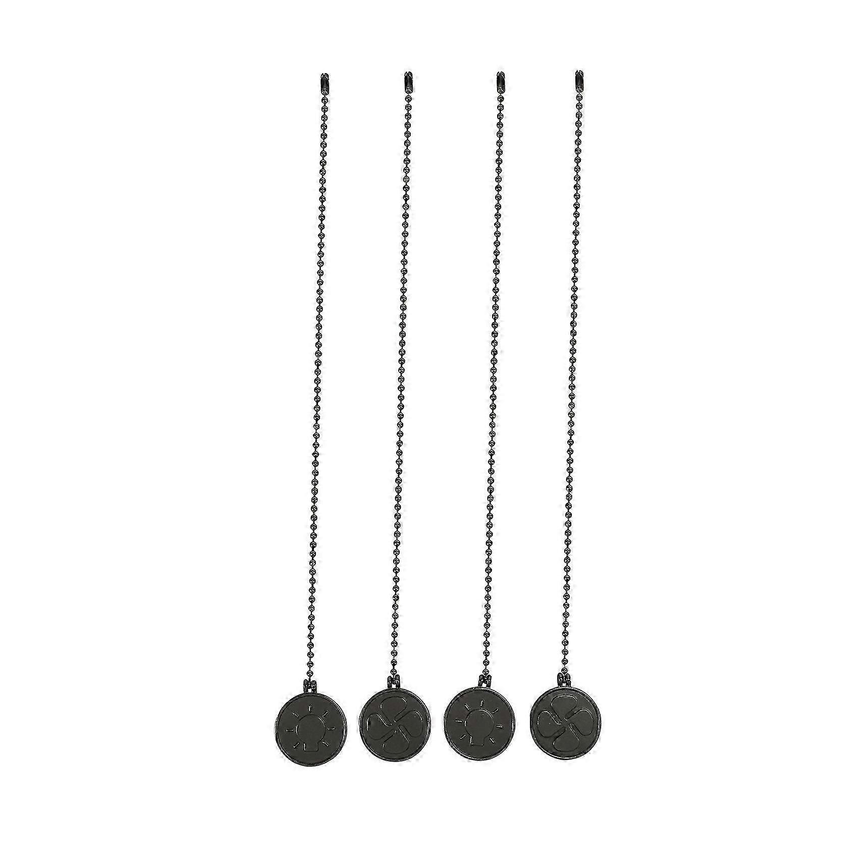 Ceiling Fan Pull Chain Set, 4 Pieces Bulb and Fan Pattern Pull Chain Extension Fan Pull Chain Penda js