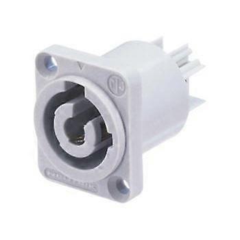 Embase 3 punten - NEUTRIK - POWERCON - Grijs - Type B - Platte aansluitingen