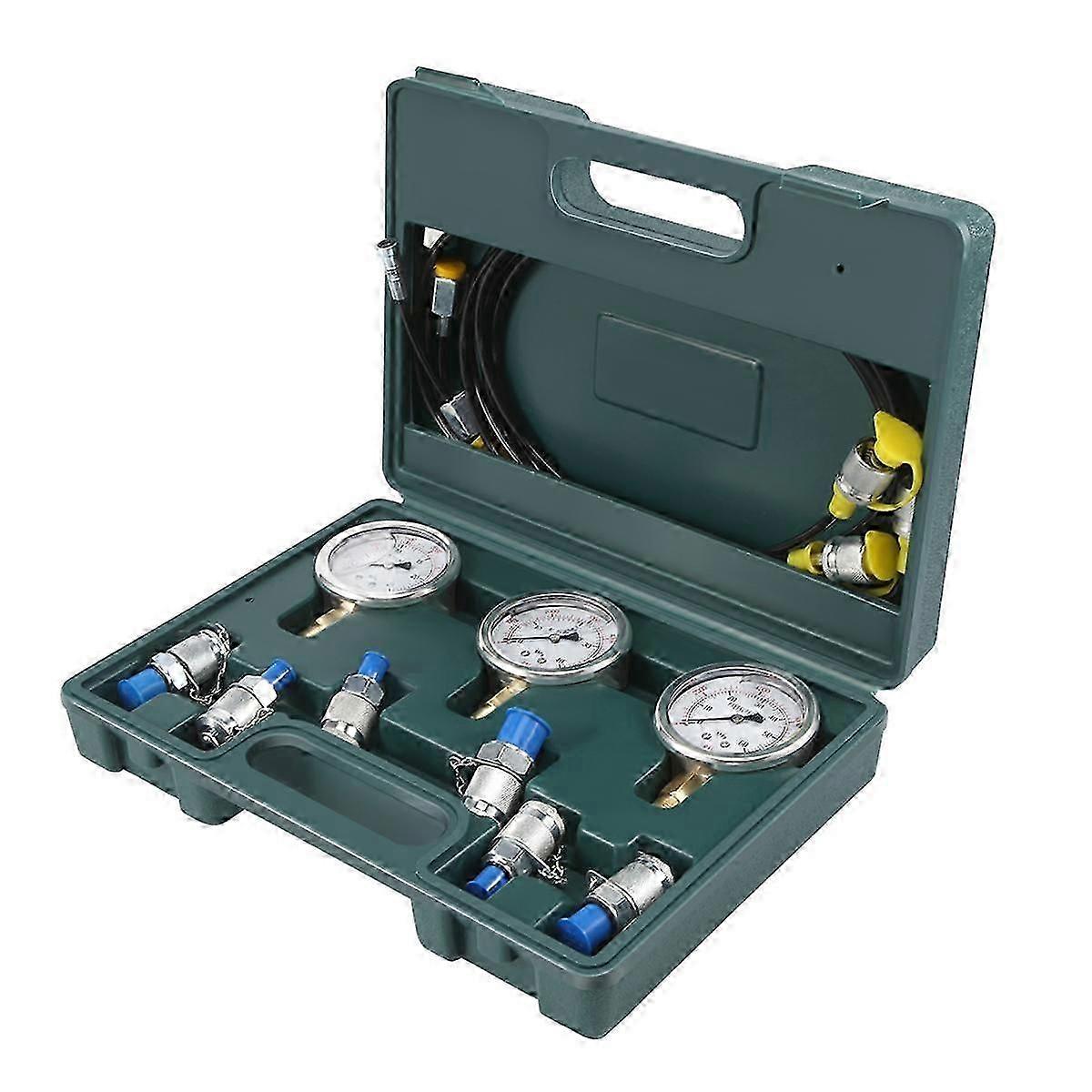 Hydraulic Pressure Guage Excavator Hydraulic Pressure Test Kit With Testing Hose Coupling And Gauge jn