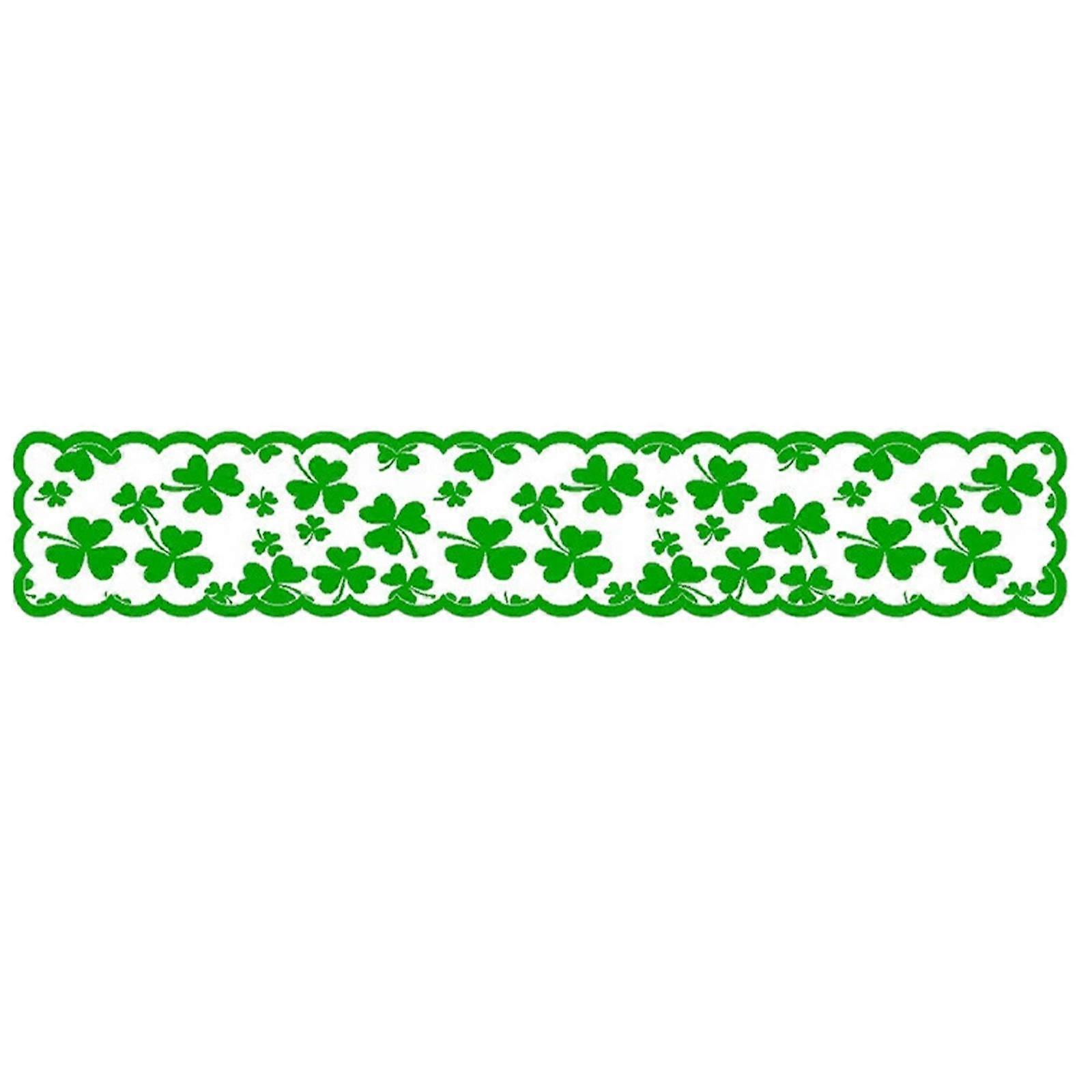 ST Patricks Day Decoration Rectangular Tabletop Runner for Indoor Party Home