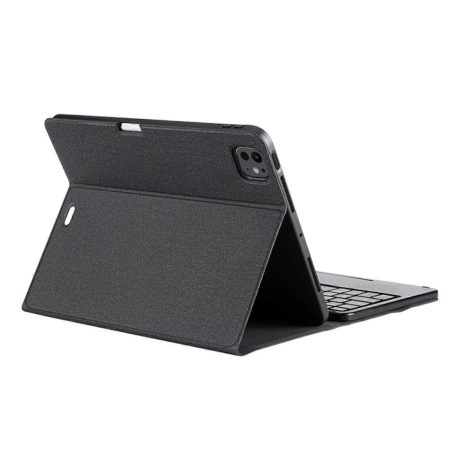 DUX DUCIS Compatible with iPad Pro 11 (2024) Wireless Bluetooth-compatible Keyboard + Stand Leather 