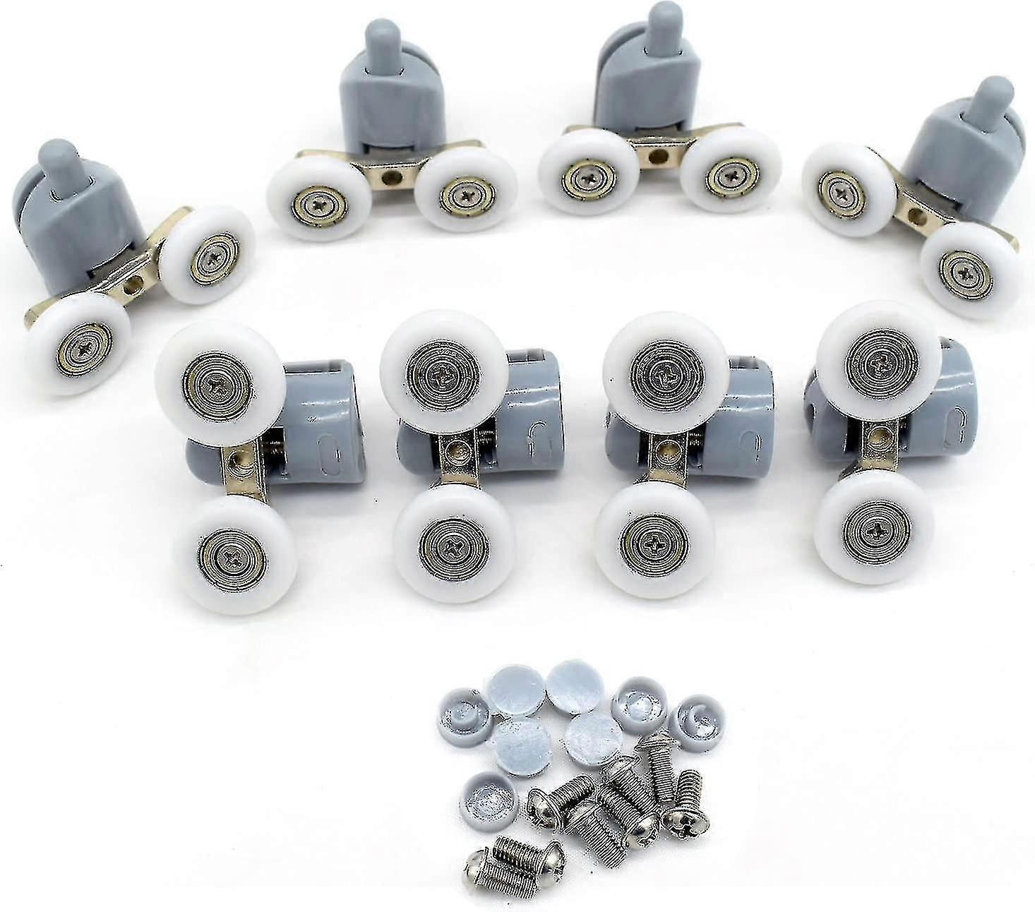 8-Pack Double Shower Door Rollers, 23mm Diameter Replacement Parts_Special Gift