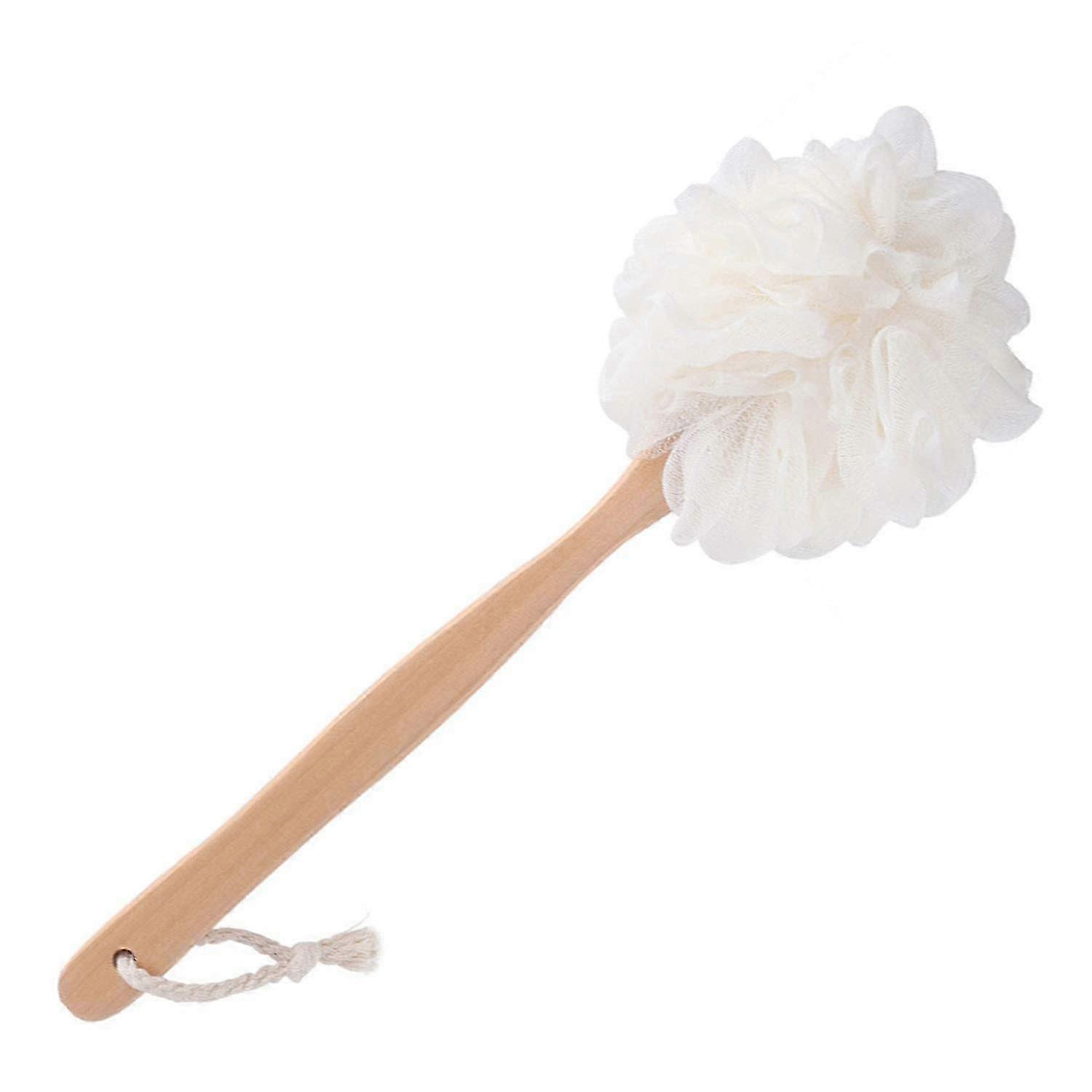 Shower Brush, Bath Brush Long Handle for Shower (White)