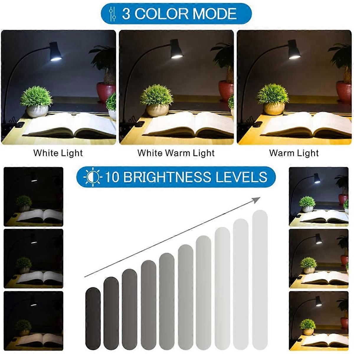 Speaker-Style Clip-on Book Light LED Eye Protection Reading Light