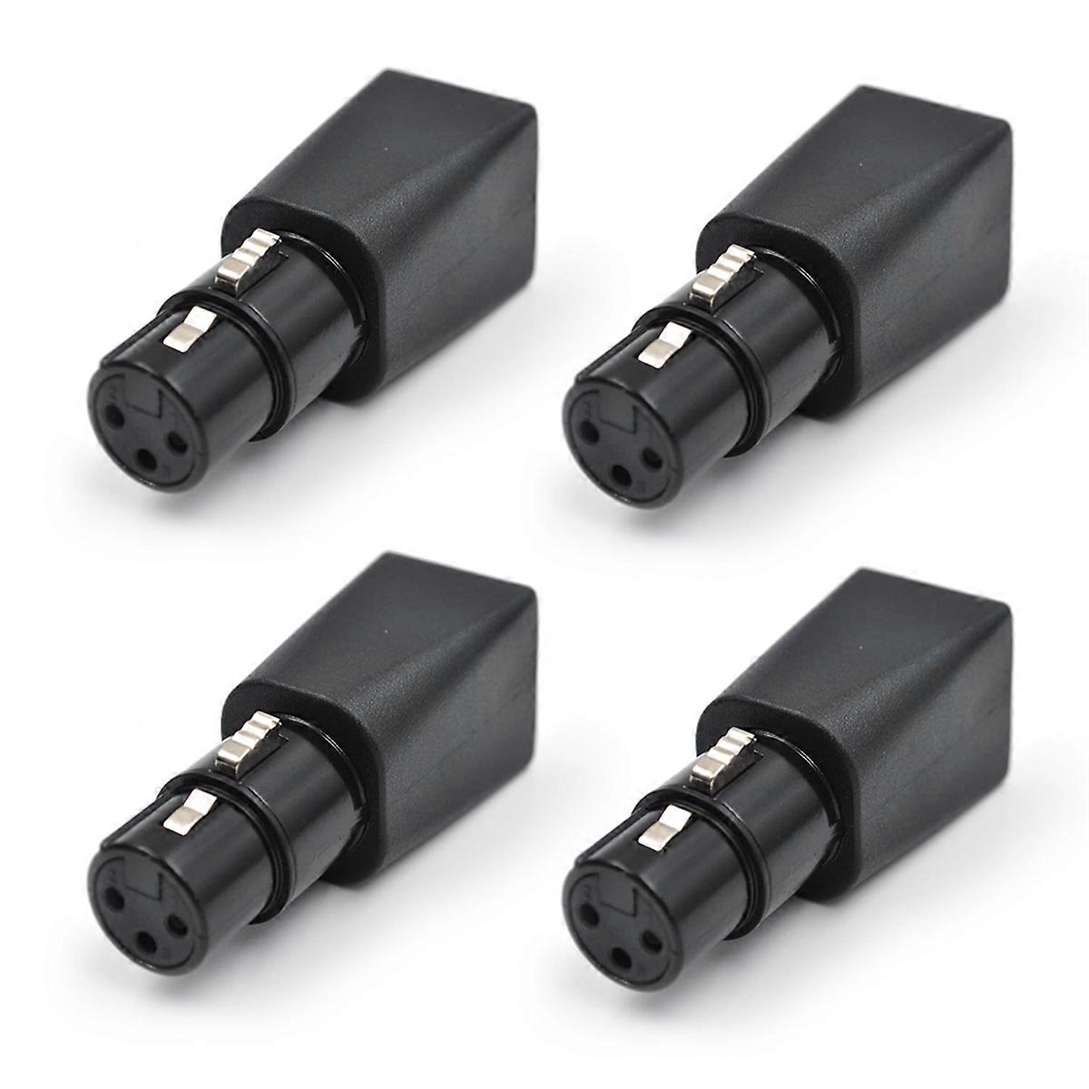 to RJ45 Connector RJ45 Ethernet to 3 Pin XLR Adapter Female