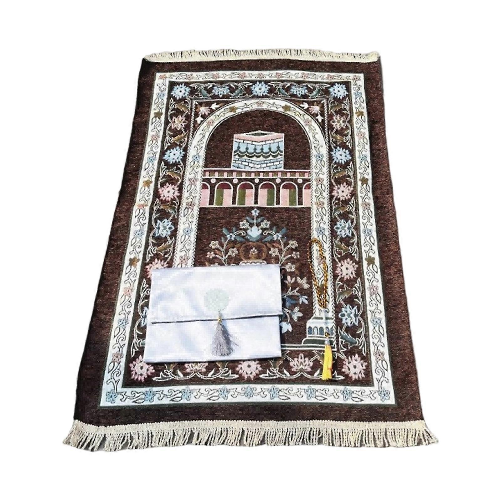 Soft And Comfortable Islamic Prayer Mat With Beads For Daily Prayers for Home Or Mosque Carpet Slip Proof
