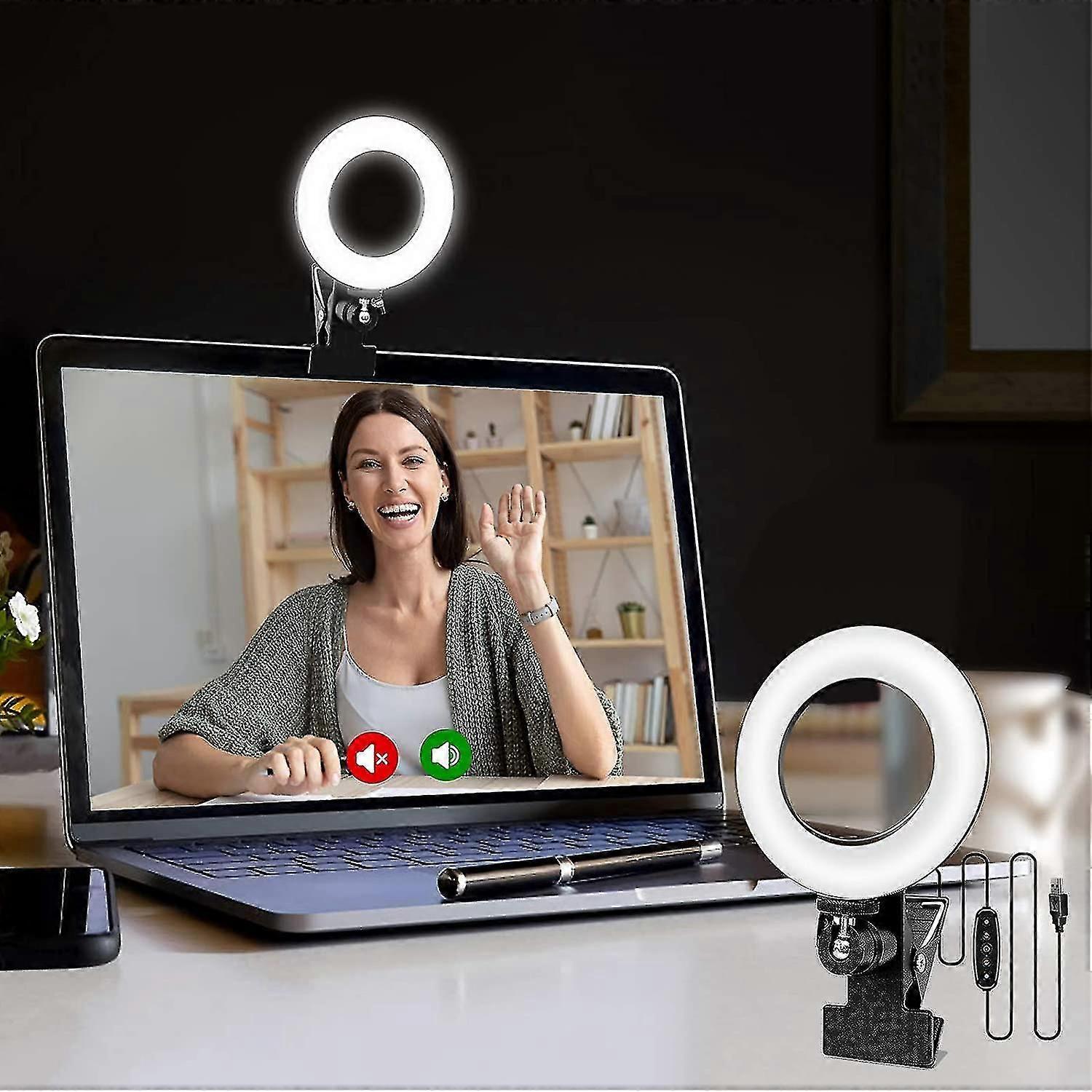 Webcam Lighting , Usb Led Ring Light For Laptop-Good