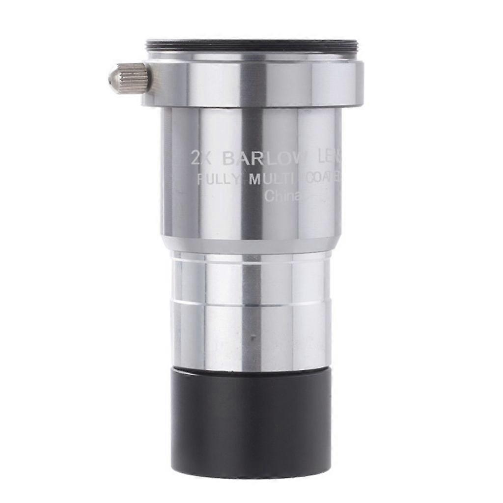 Easy To Use 2X Telescope Lens Metal Barlow Lens for Enthusiastic  Watchers
