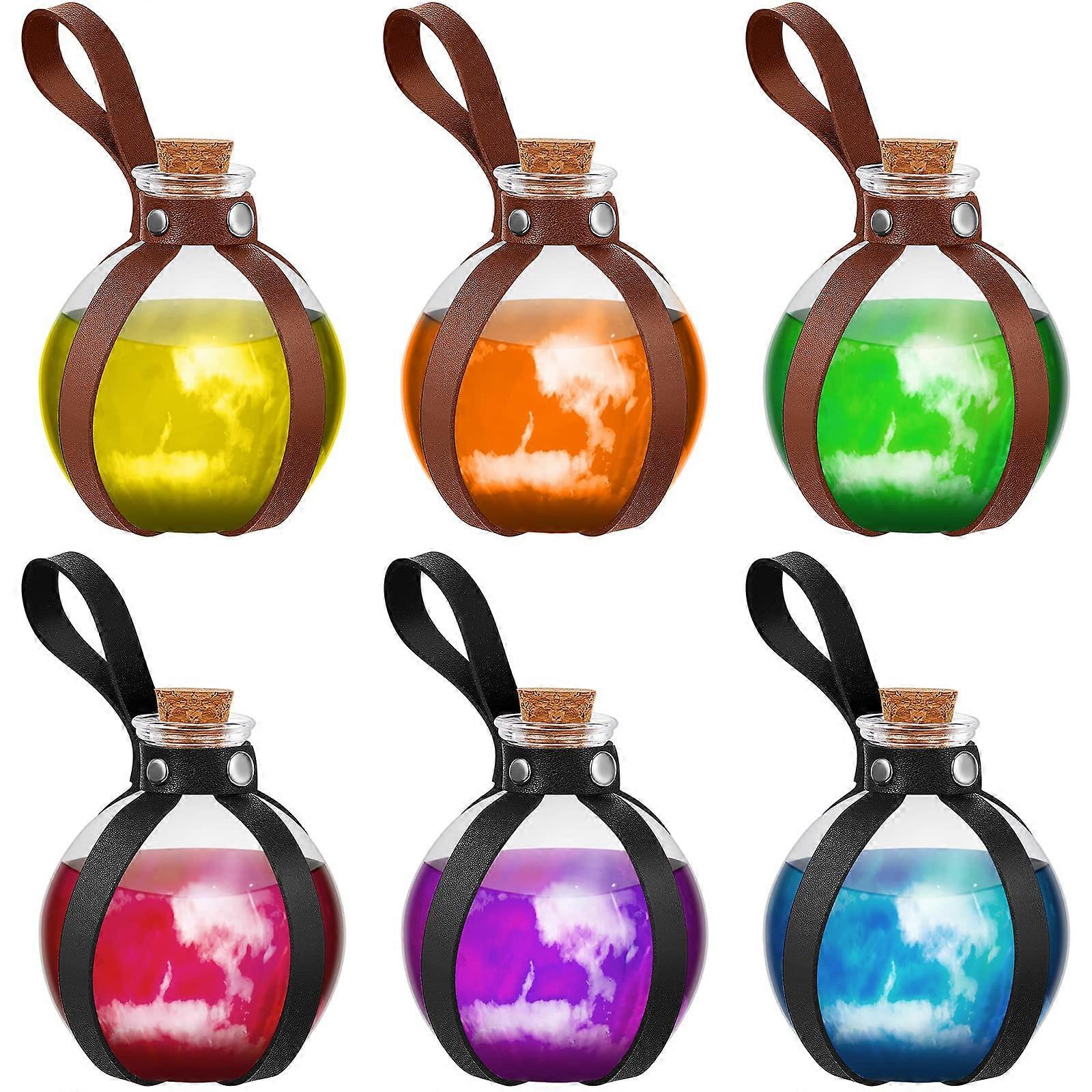 Pieces round decorative potion bottle, suitable for role playing accessories