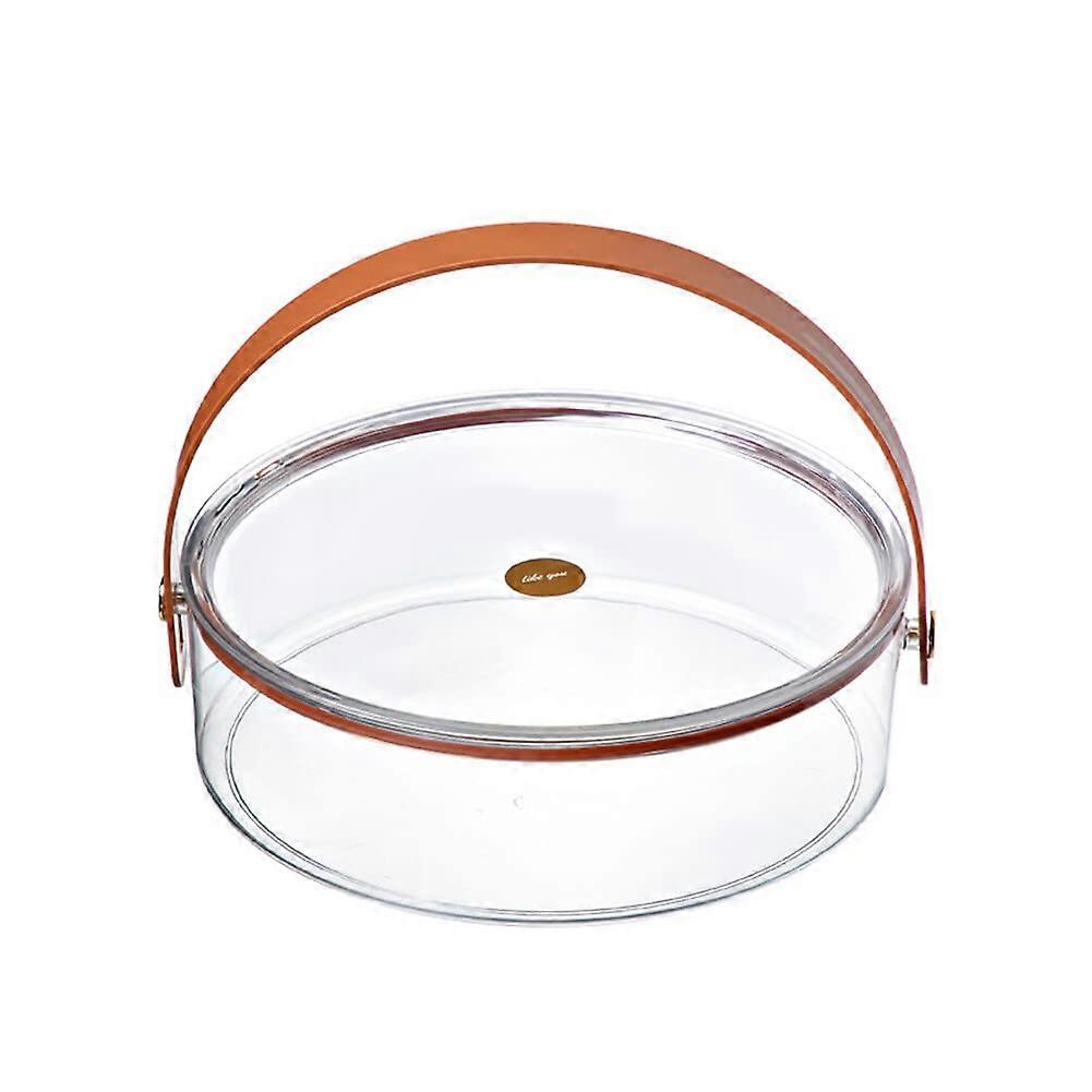 Clear Round Serving Tray for Home Party Decoration