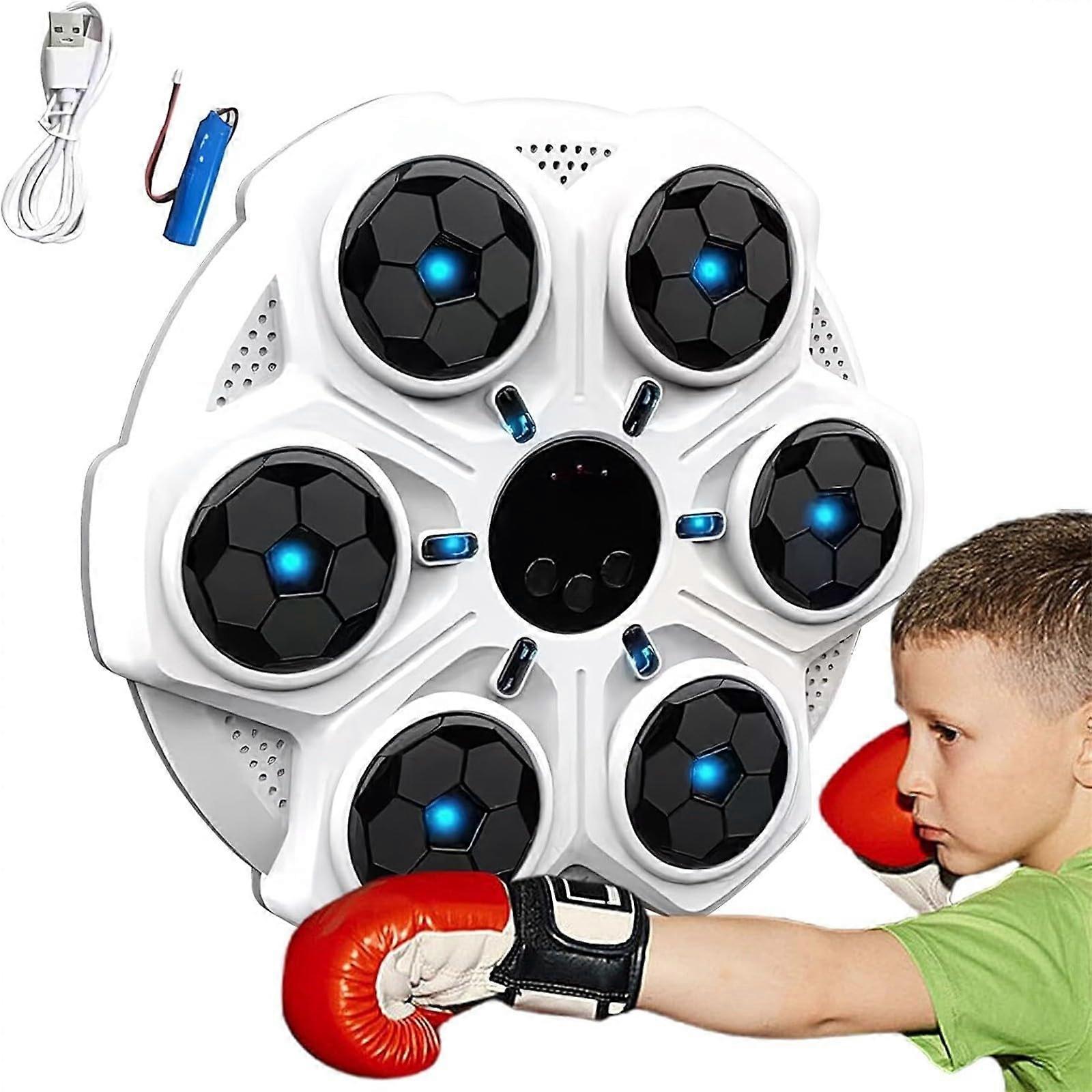 Music Boxing Machine for Kids with Gloves Music Boxing Target Workout Punching Equipment