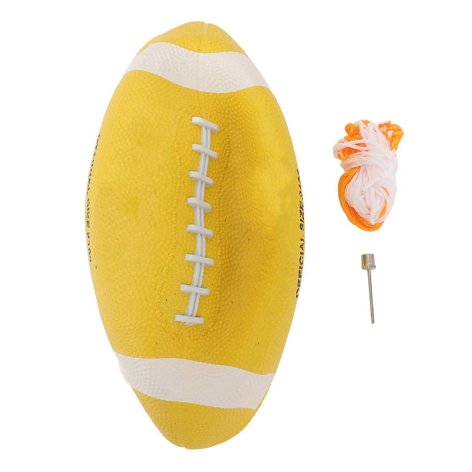 Professional Size 3 Rubber Lightweight Portable High Elasticity Training Rugby Ball for Beginners Teenagers Practice
