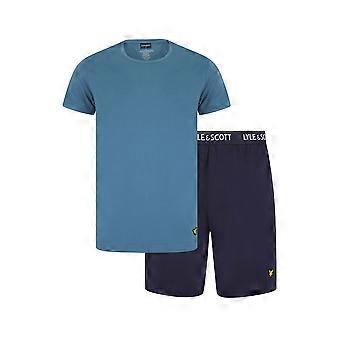 Lyle & Scott Charlie Shorts Lounge Set - Coronet Blue / Peacoat