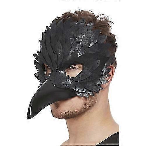 Unisex Erwachsene Raben Augenmaske
