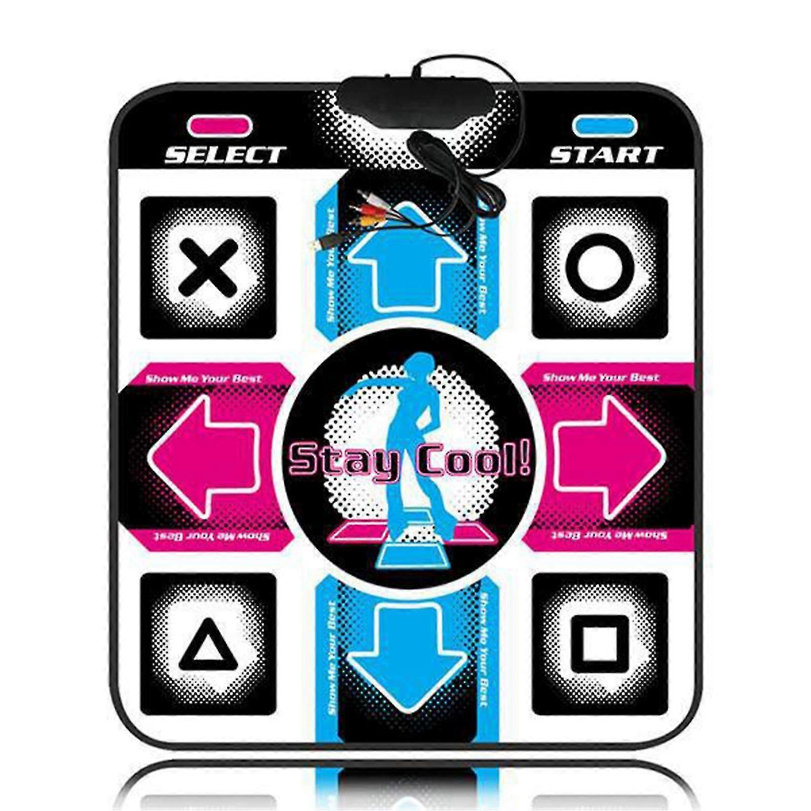 Interactive Dance Mat with USB Computer Interface, Multi-Level Games for Indoor Fitness & Fun